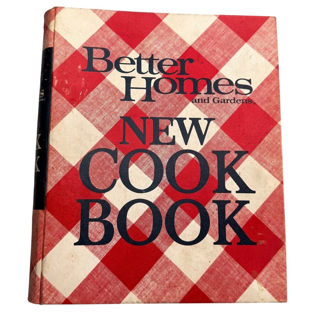 Better Homes Gardens New Cook Book 1971 4th Printing Vintage Plaid Ring Binder